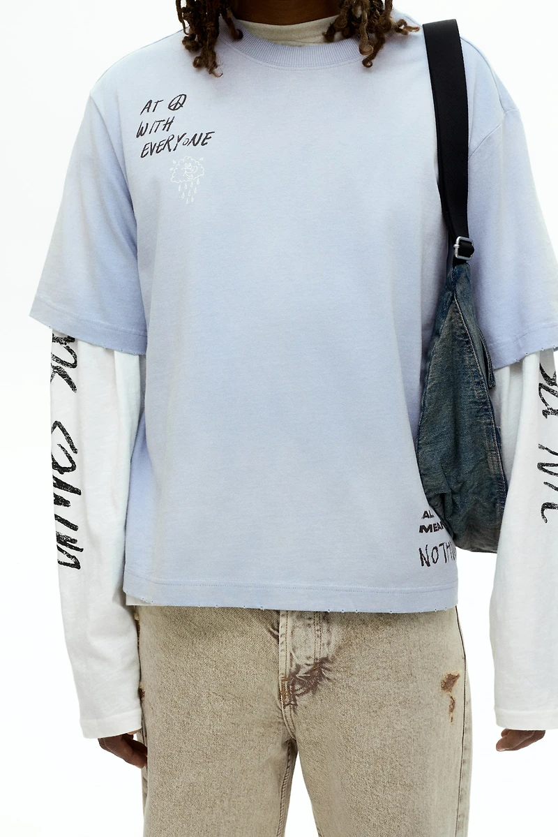 Oversized-Fit Printed T-Shirt