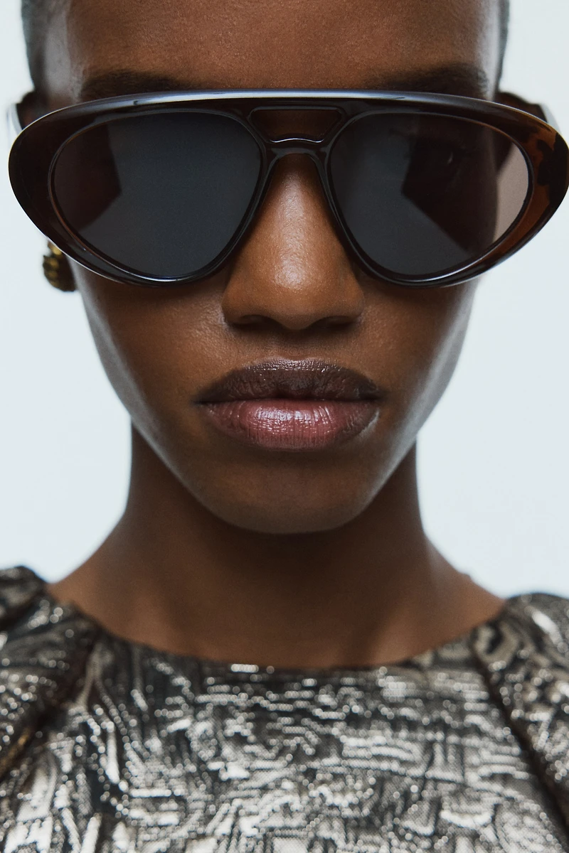 Balloon-Sleeved Dress