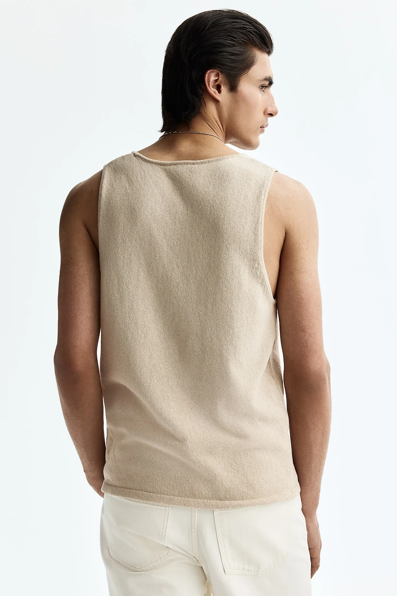 Débardeur classique en tricot