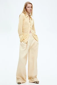 Pantalon sur mesure à jambes larges