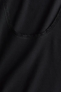 Lace-Trimmed Tank Top