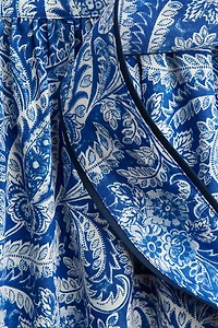 Tie-Detail Poplin Skirt
