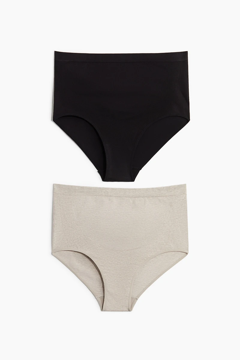 MAMA 2-Pack Seamless Cotton-Blend Briefs