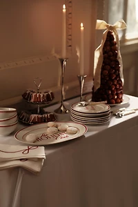 Grande assiette de service en porcelaine