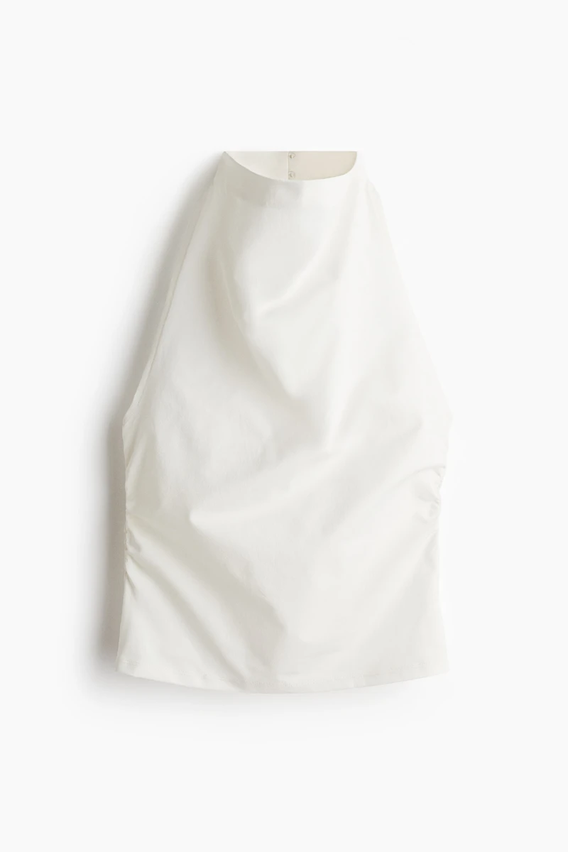 Draped Halterneck Top