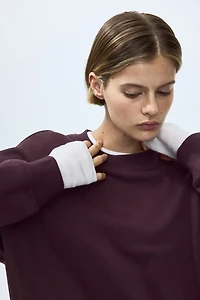 Sweatshirt with Printed Motif