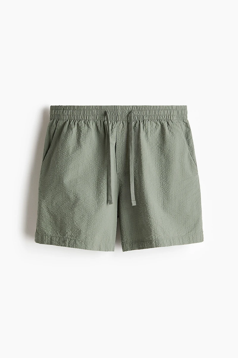 Seersucker Pajama Shirt and Shorts
