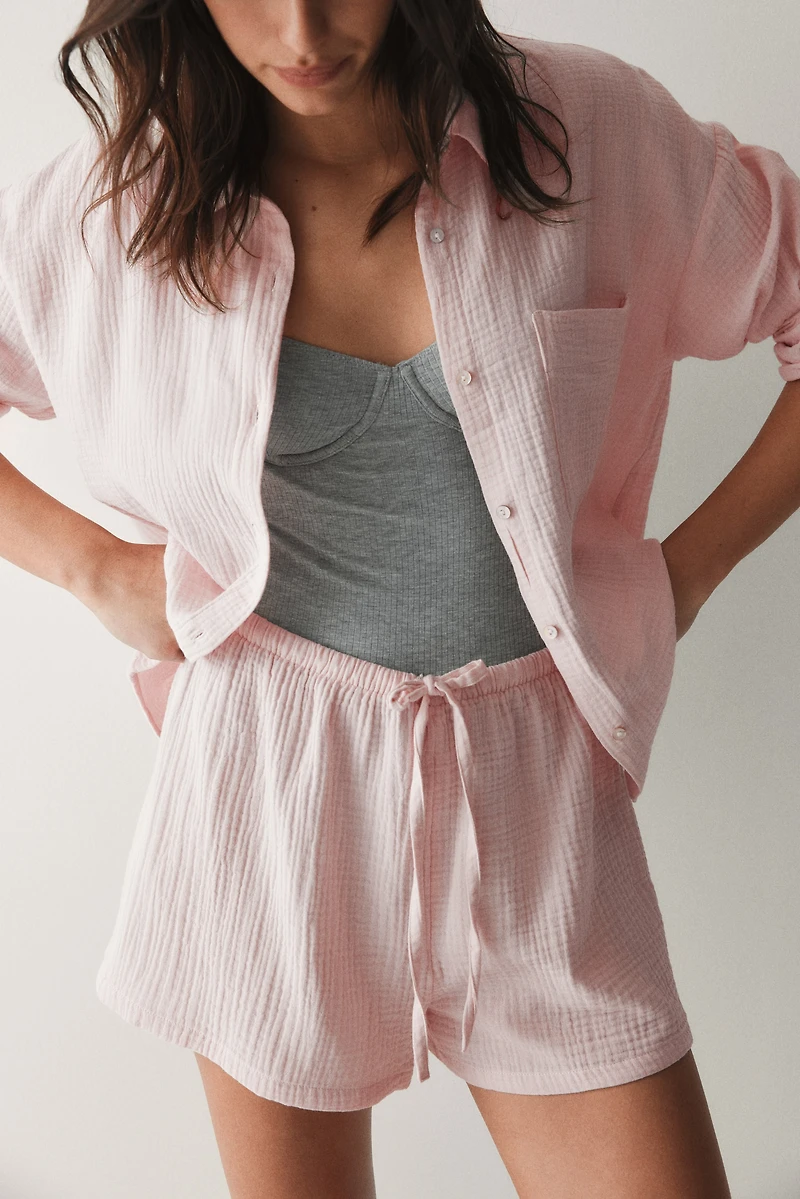 Pajama Shirt and Shorts