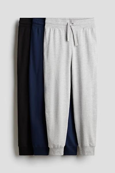 Lot de 3 pantalons jogging en jersey coton