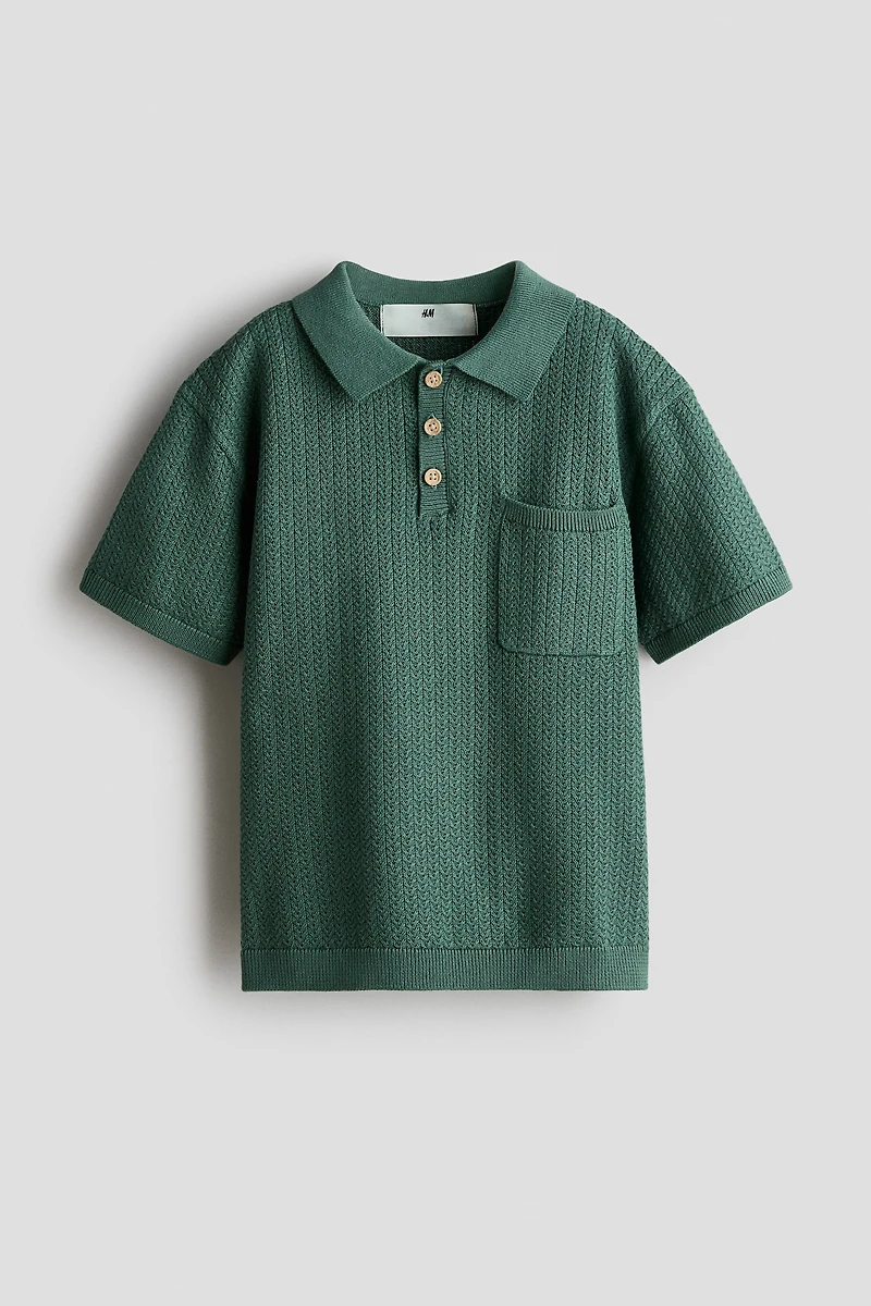 Polo en tricot de coton