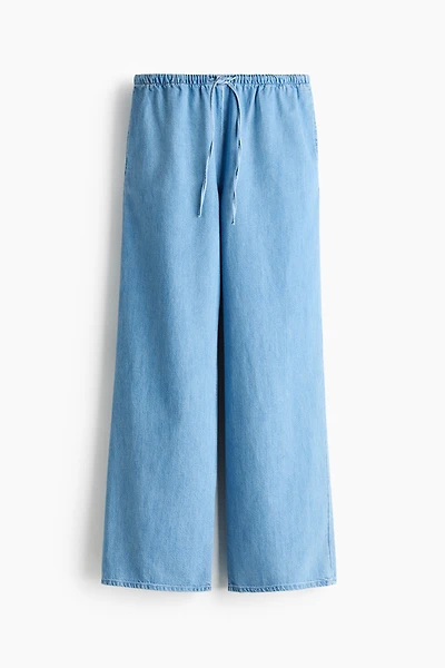 Denim Drawstring Pants