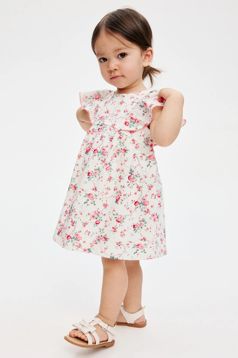 Floral-Print Cotton Dress