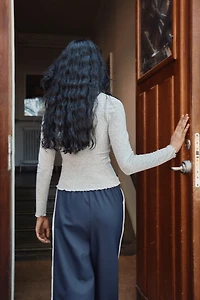 Pointelle Jersey Top