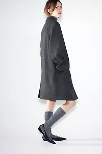 Oversized Wool-Blend Coat