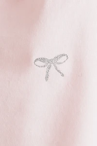 Boat-Neck Top with Motif Detail