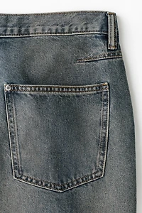 Jean flottant avec pinces