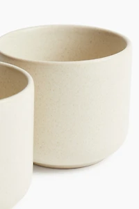 Lot de 2 tasses avec glaçure réactive