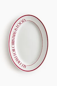 Assiette de service en porcelaine