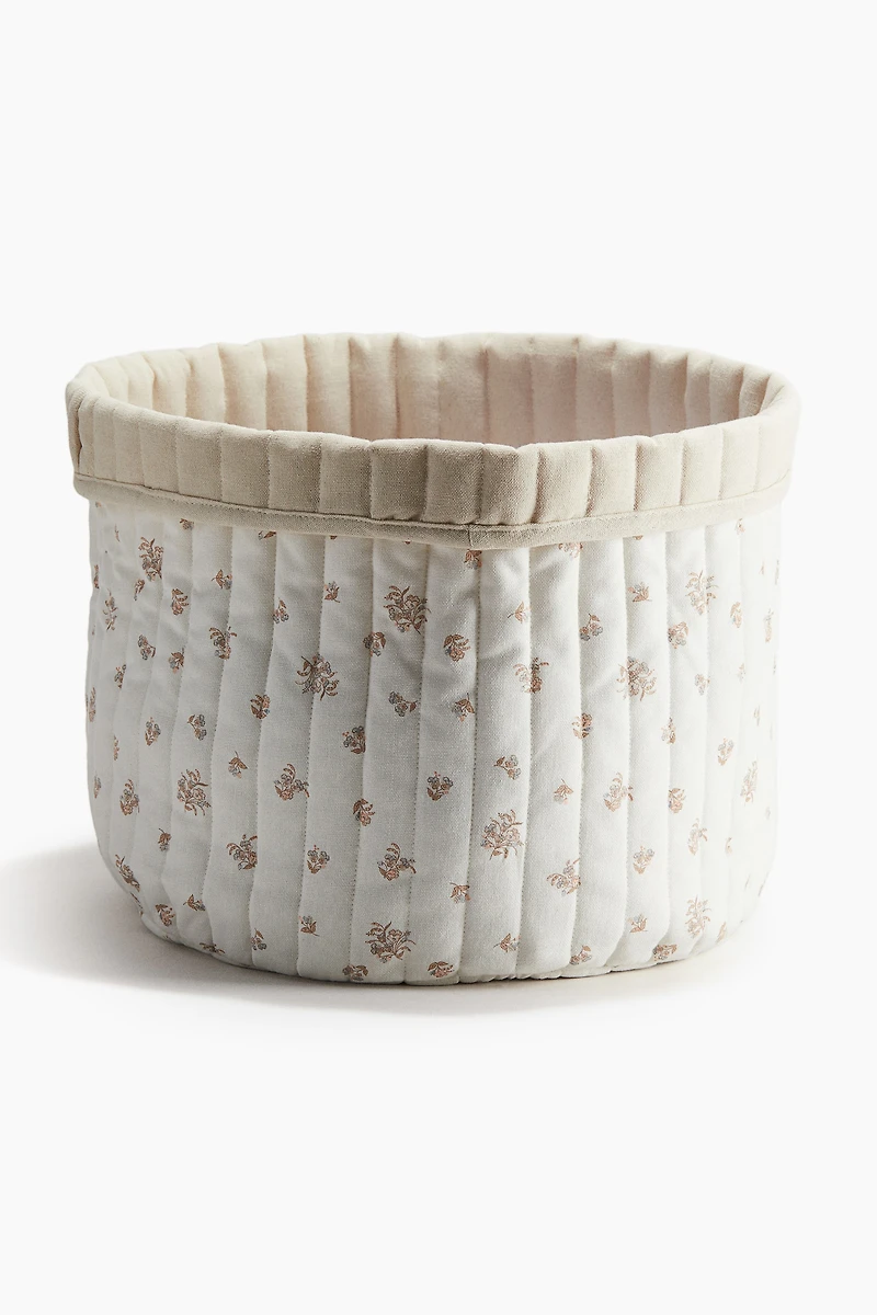 Large Quilted Storage Basket