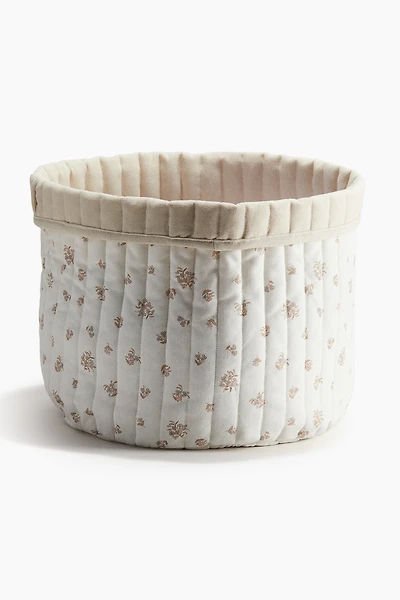 Large Quilted Storage Basket