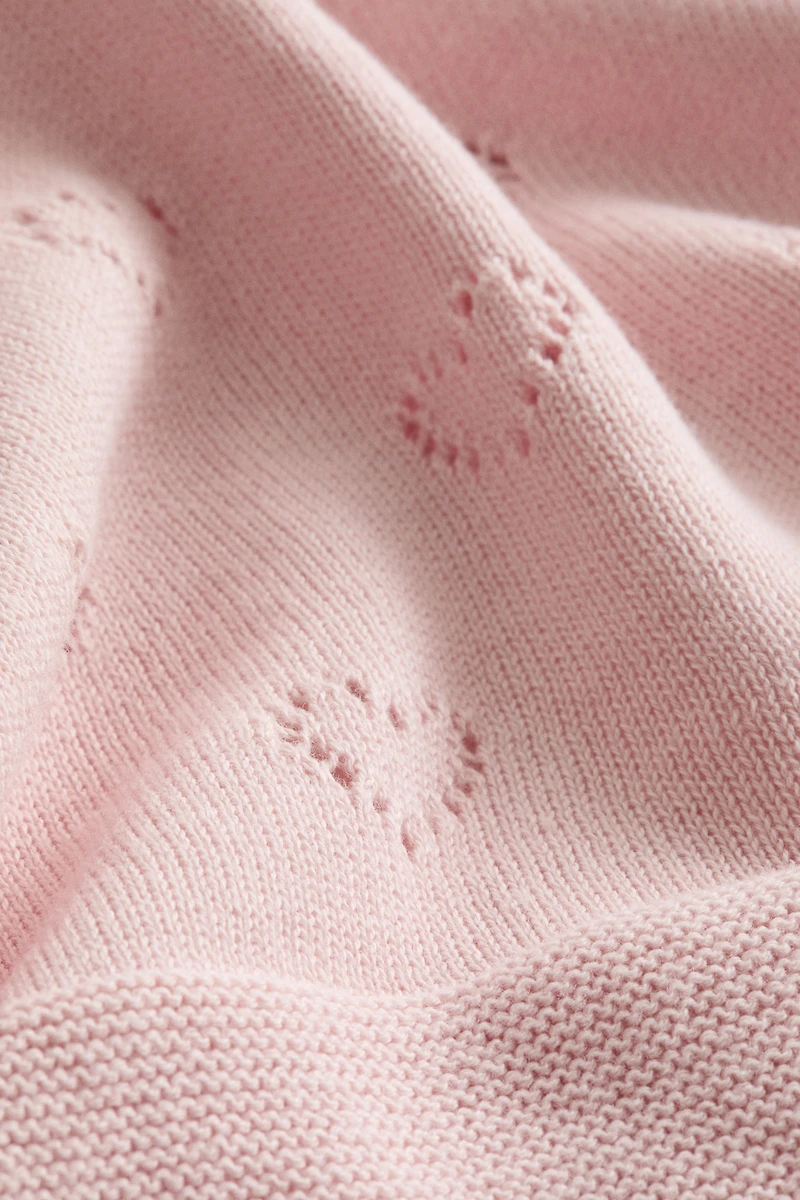 Cotton Pointelle Baby Blanket