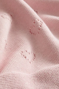 Cotton Pointelle Baby Blanket