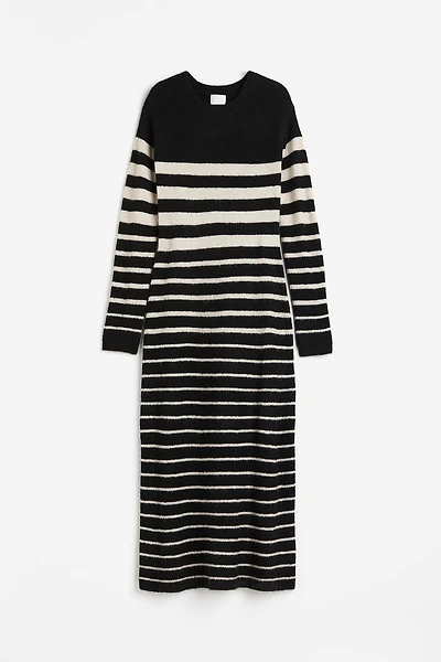 Robe en tricot côtelé