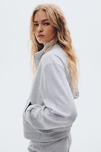 Velour Jacket with Zipper