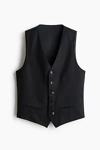 Slim-Fit Linen Suit Vest