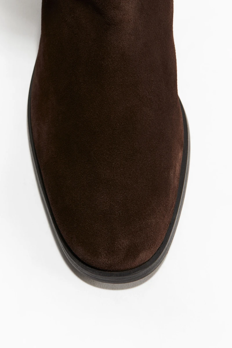 Knee-High Leather Boots