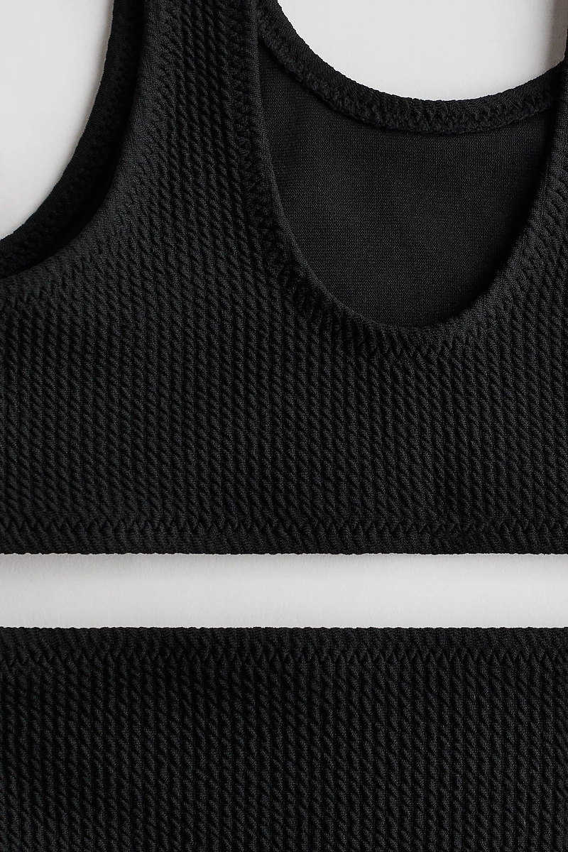 Textured Two-Piece Swimsuit