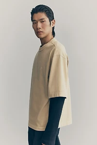 T-shirt boxy en coton