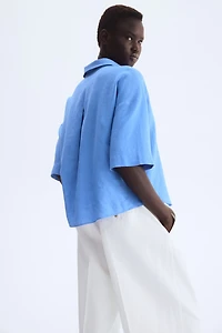 Chemise en lin mélangé