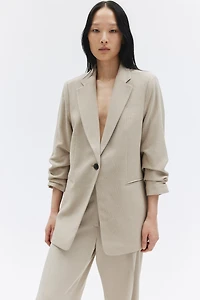 Blazer à manches froncées