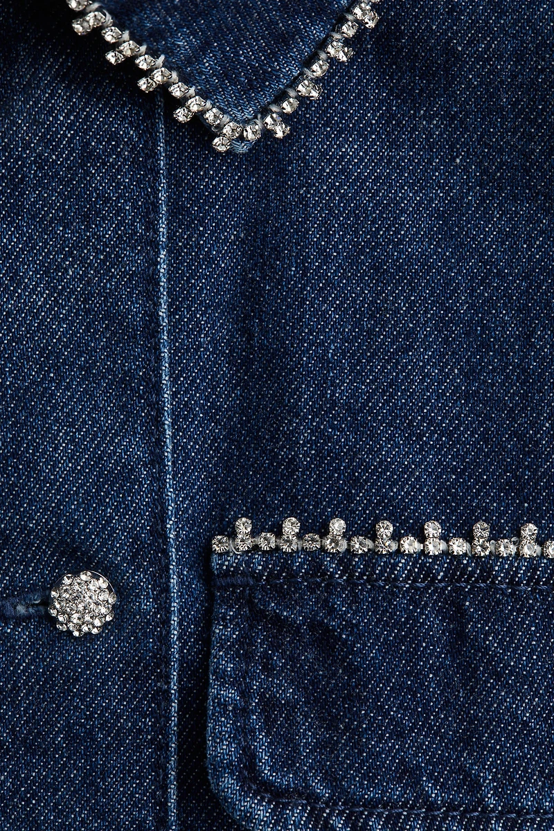 Robe ornementée en denim