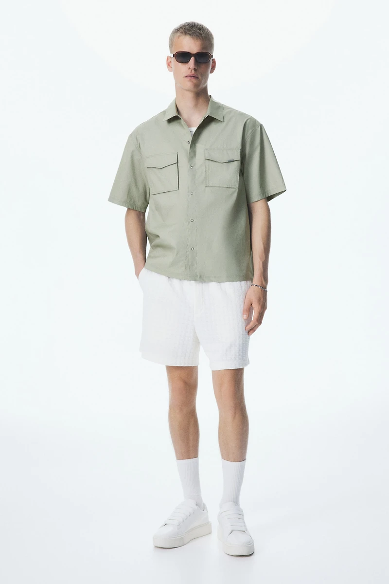 Loose-Fit Short-Sleeved Utility Shirt