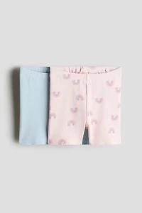 2-Pack Ribbed Bike Shorts