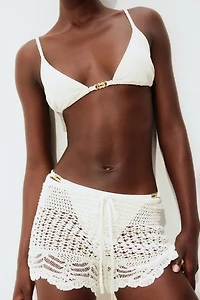 Short de plage façon crochet