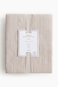 2-pack long muslin curtain lengths