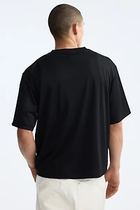 Oversized Printed Mesh T-Shirt