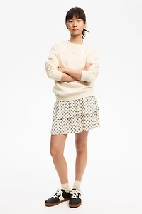 Patterned Tiered Skirt