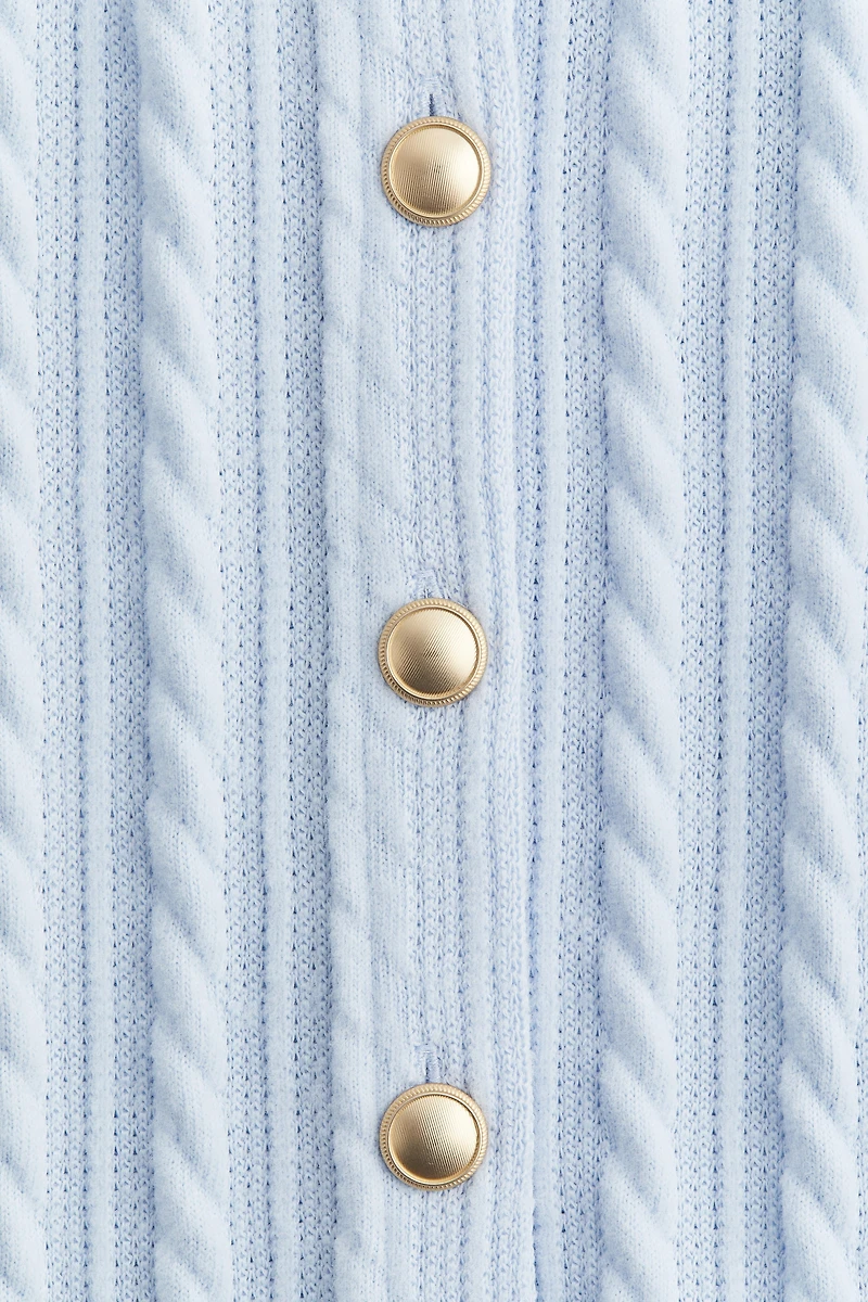 Gilet d'apparence tricot torsadé