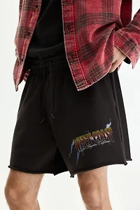 Relaxed-Fit Printed Sweatshorts