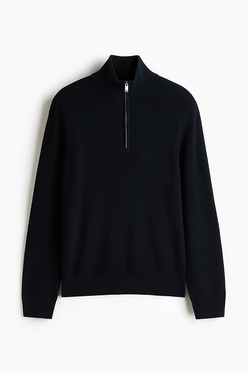 Regular-Fit Half-Zip Sweater