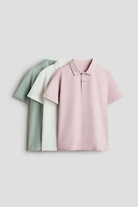 3-pack Cotton Polo Shirts