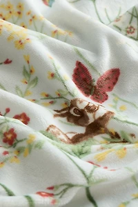 Couverture en velours à motif pour bébé