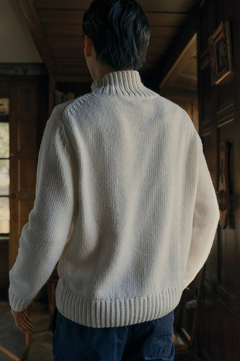 Regular Fit Mock Turtleneck Sweater