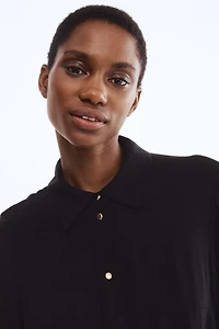 Tie-Belt Shirt Dress