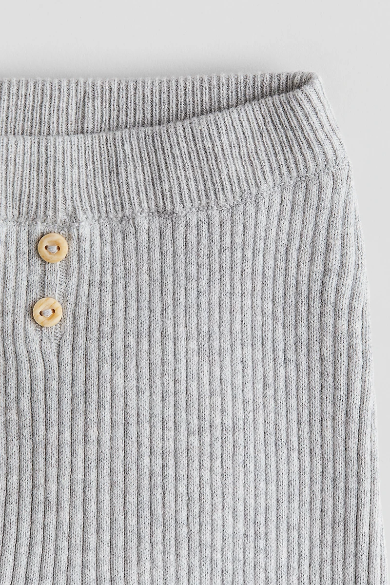 Pantalons en tricot côtelé