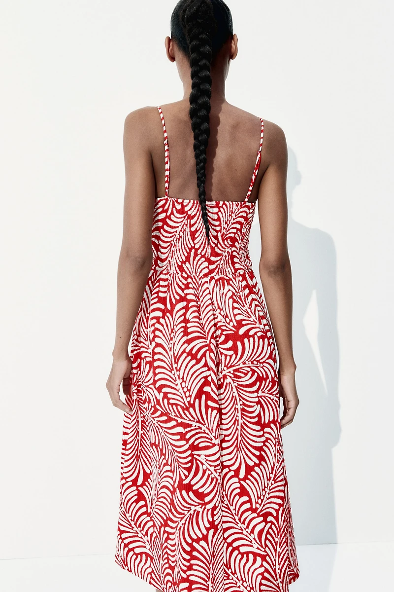 Smocked Strappy Dress